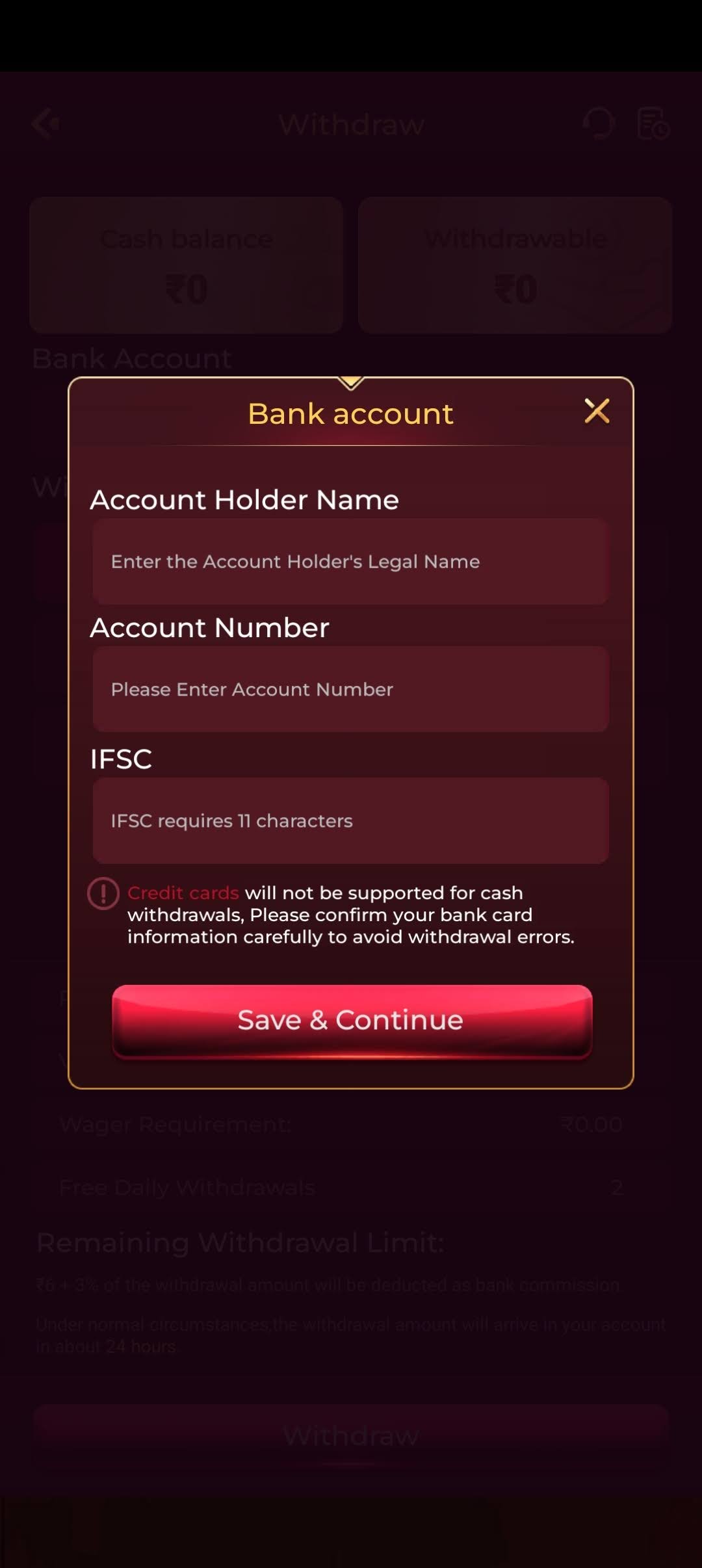 P77 Game mobile app account and gaming information