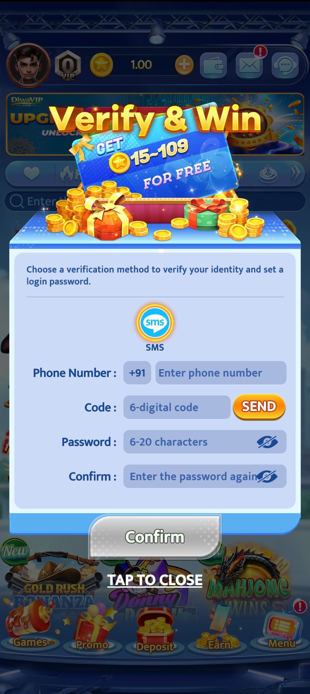Diwa Lucky app download and account guide