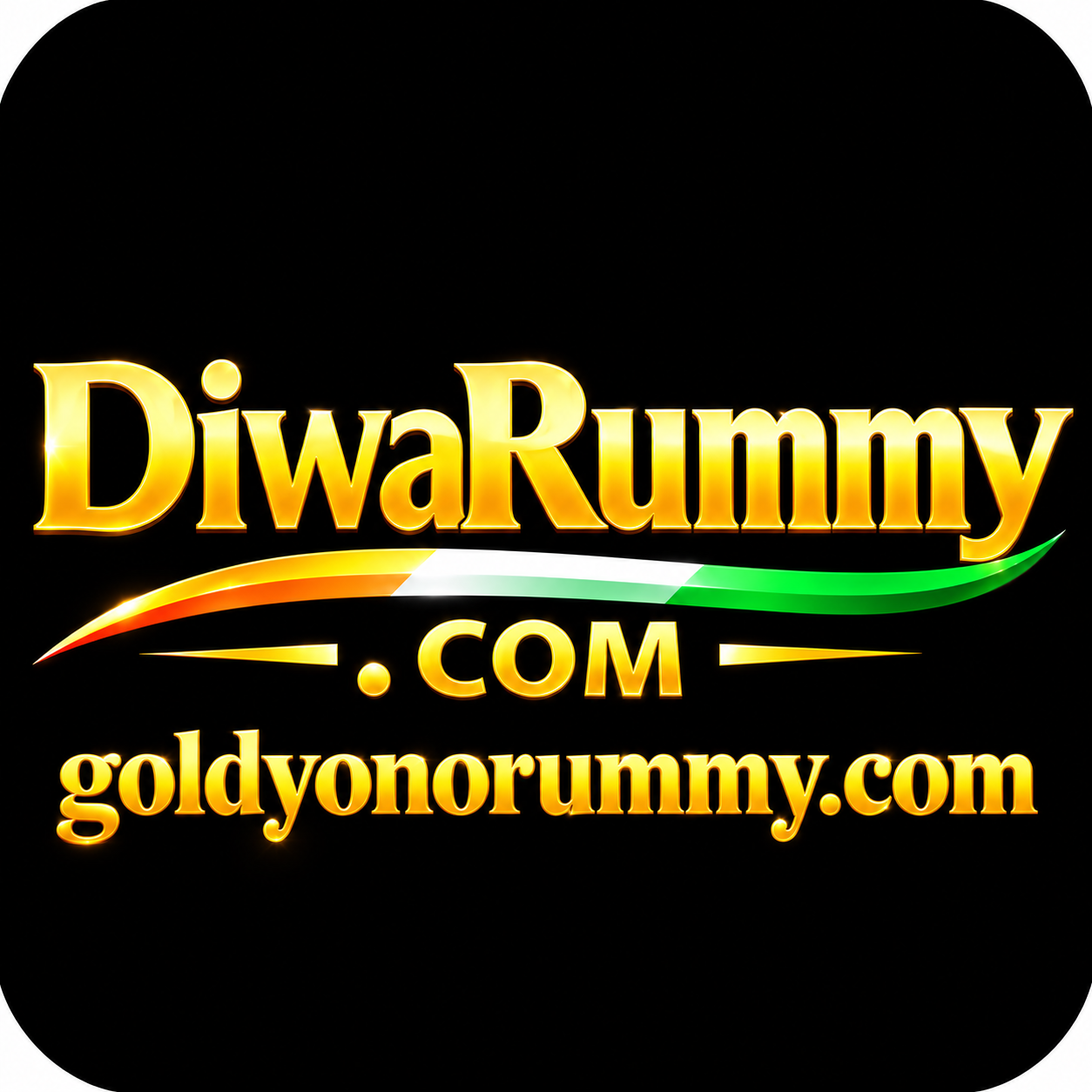 Diwa Rummy gold tricolour emblem